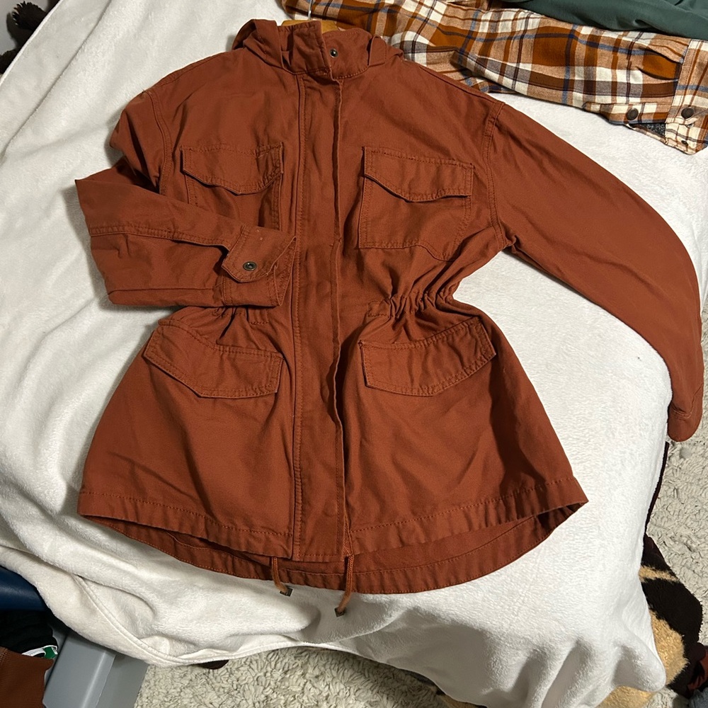 Faded Glory Rust Trench Coat